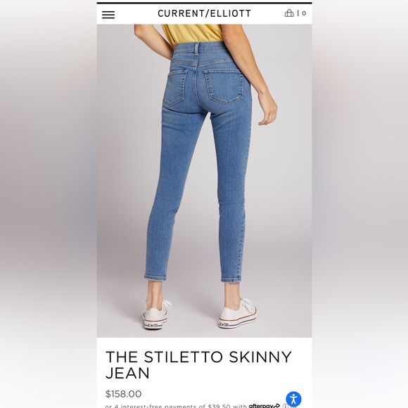 Current/Elliott Stiletto Skinny Jean - Picture 1 of 2